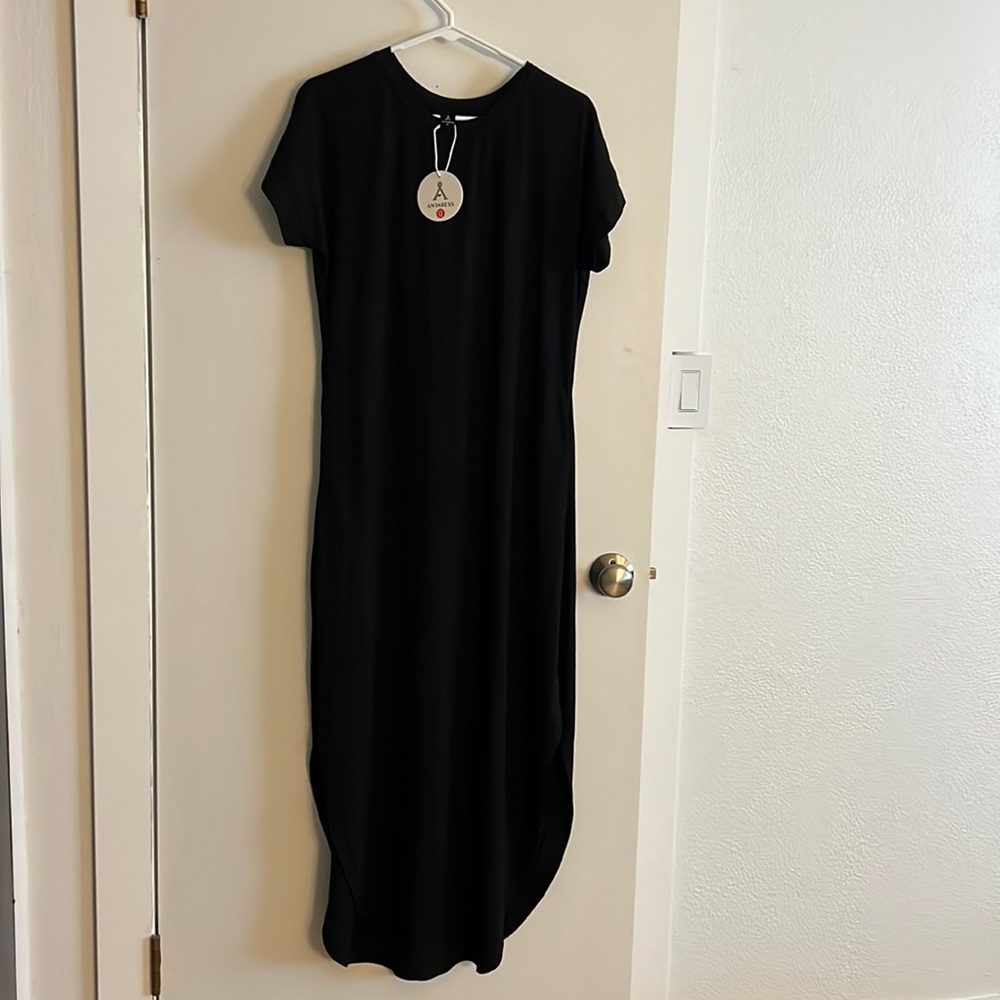 Black maxi dress
